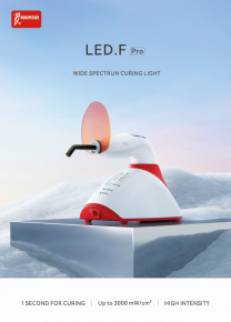 Neu!woodpecker lichthärtungslampe LED F PRO, 380–515 nm, 3000 mW/cm², 1 s Aushärtung, 6 Modi, Built-in Licht Messer,CE/FDA