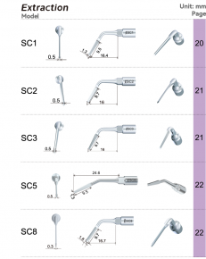 Woodpecker Extraktion Spitze SC1,2,3, für Surgic Smart von woodpecker/*Acteon kompatibel,CE/FDA