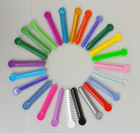 1040 stk Dental Elastische Ligaturen /orthodontic Ligature ties,mixed color,CE/FDA