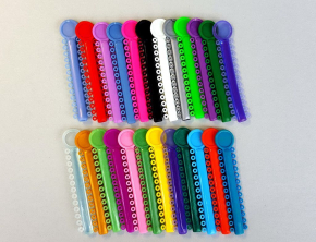 1040 stk Dental Elastische Ligaturen /orthodontic Ligature ties,mixed color,CE/FDA