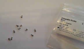 100pcs Dental kieferorthopädische Crimphaken,kurz=1.3mm,mittel=2.2mm,lang=3mm, CE/FDA